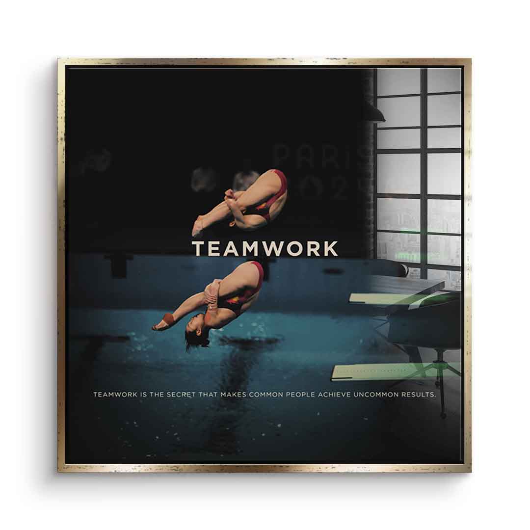 Teamwork #Diving - Acrylic glass