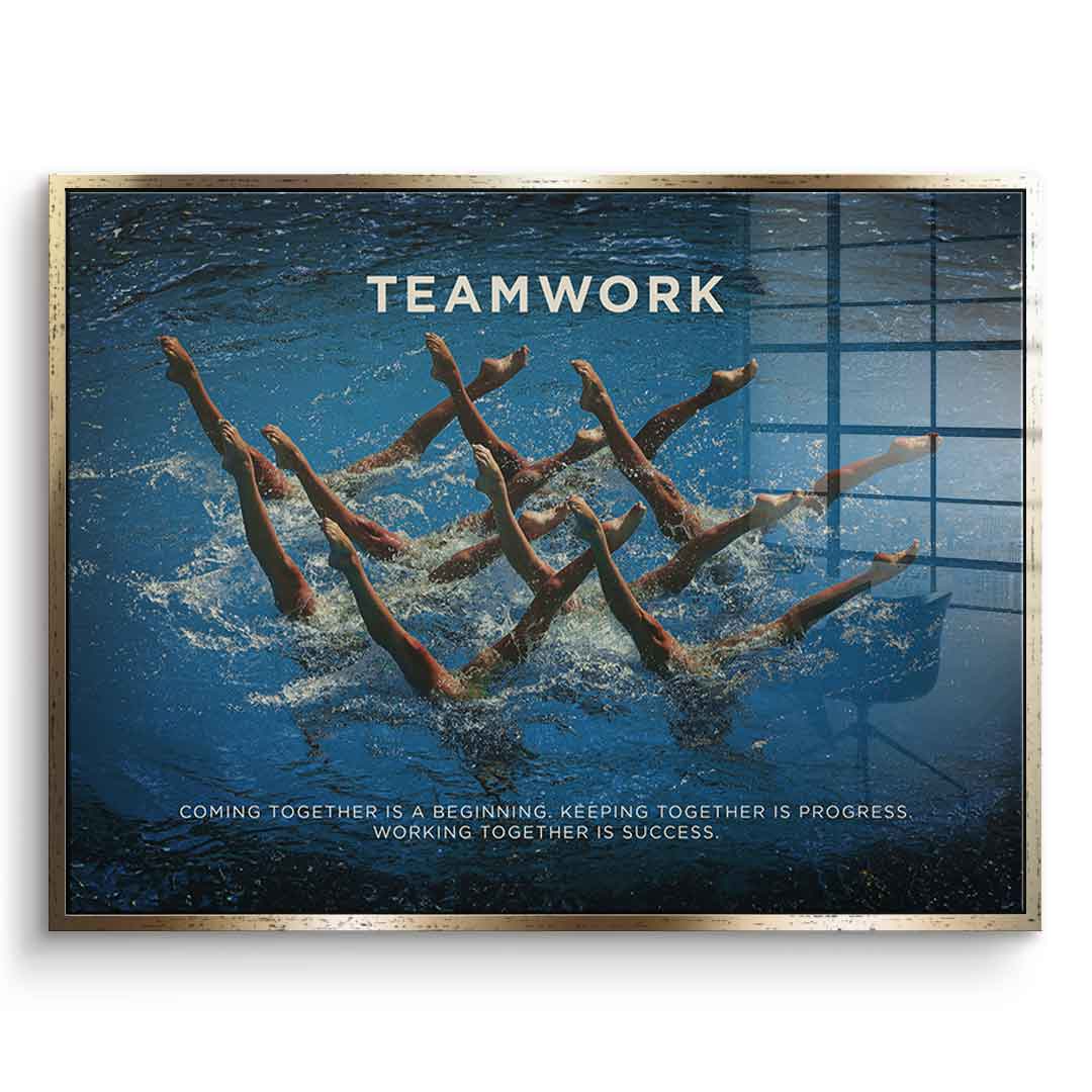 Teamwork #Swimming - Acrylic glass