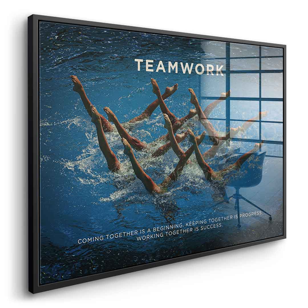 Teamwork #Swimming - Acrylic glass