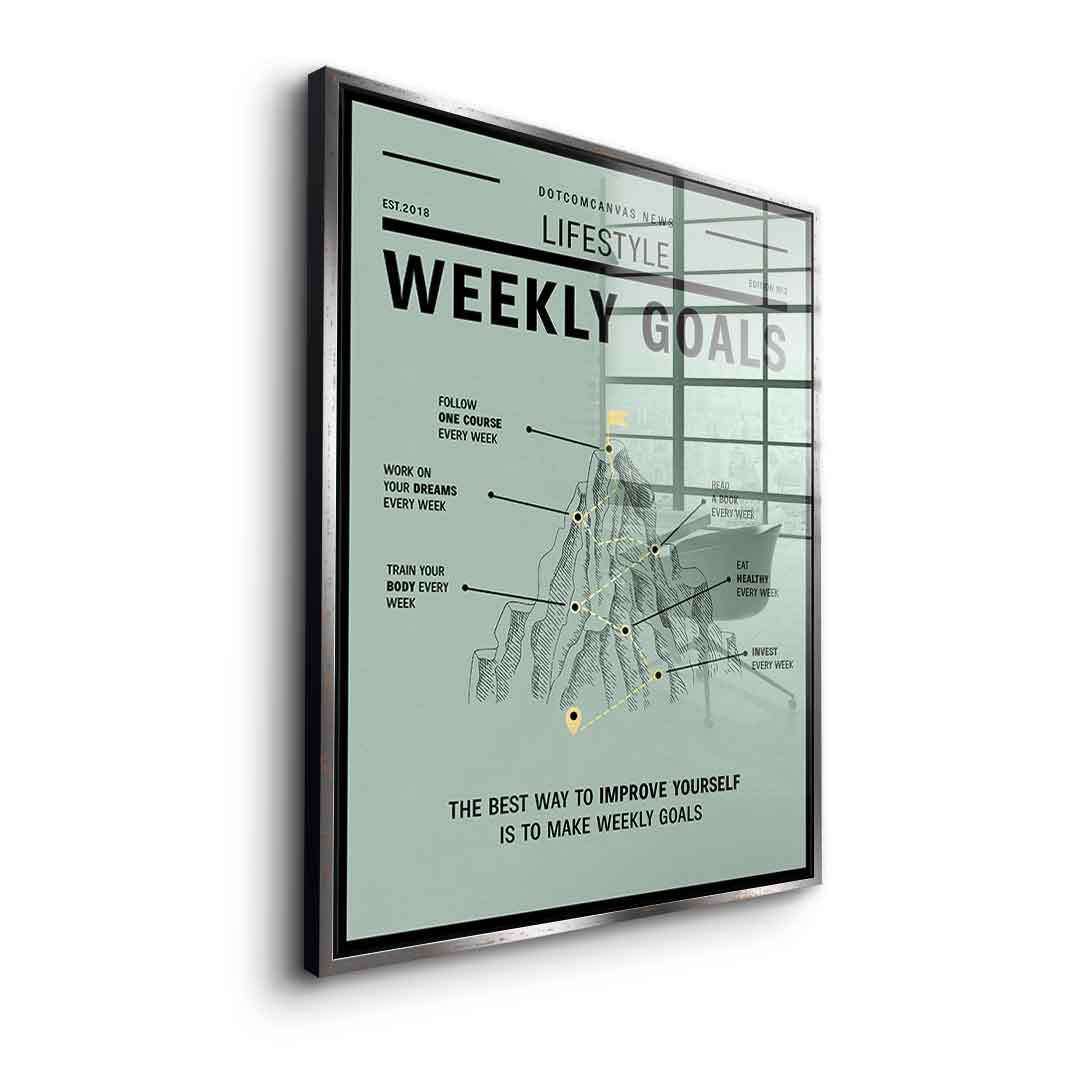 Weekly Goals - Acrylglas