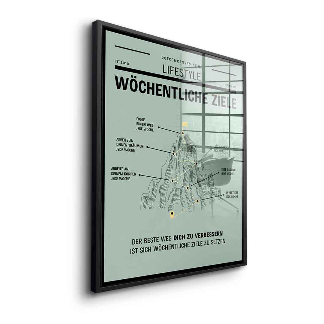 Weekly Goals - Acrylglas