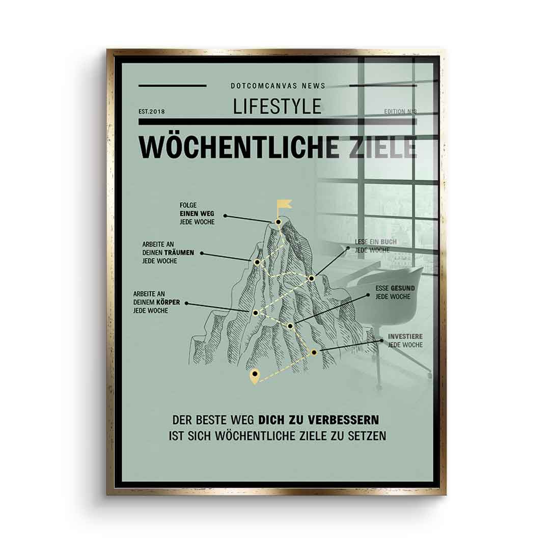 Weekly Goals - Acrylglas