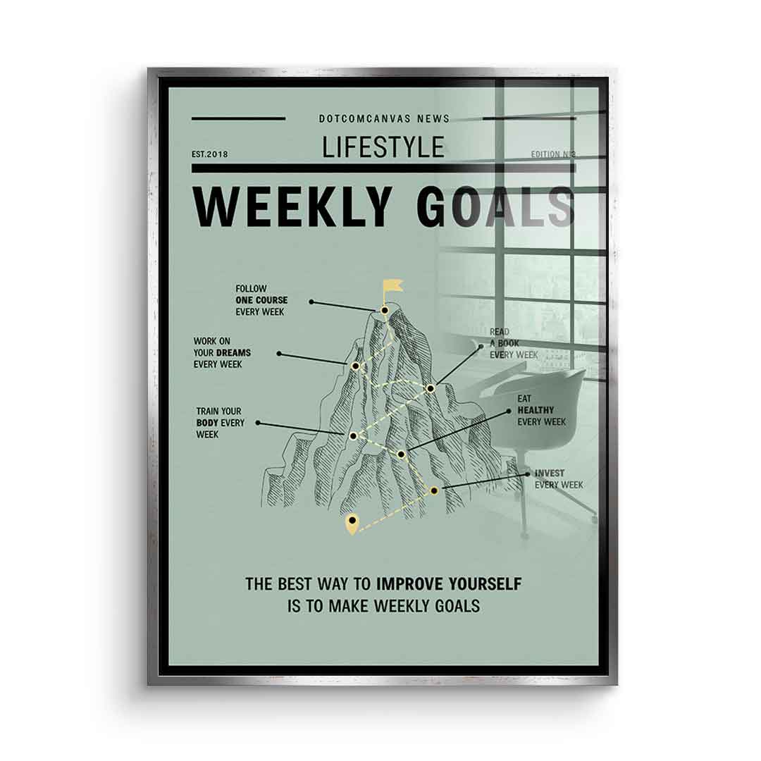 Weekly Goals - Acrylglas