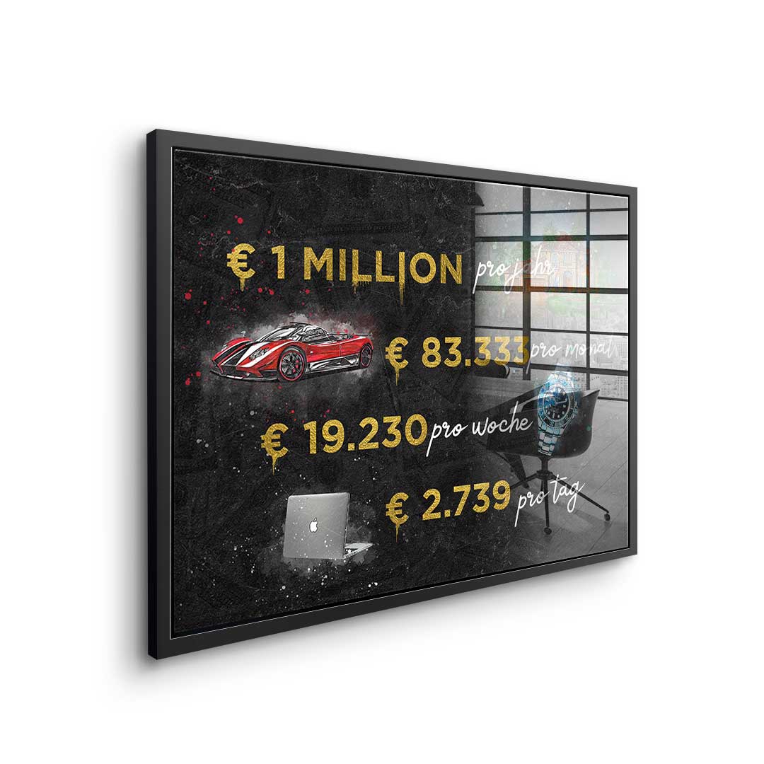 One Million - acrylic glass