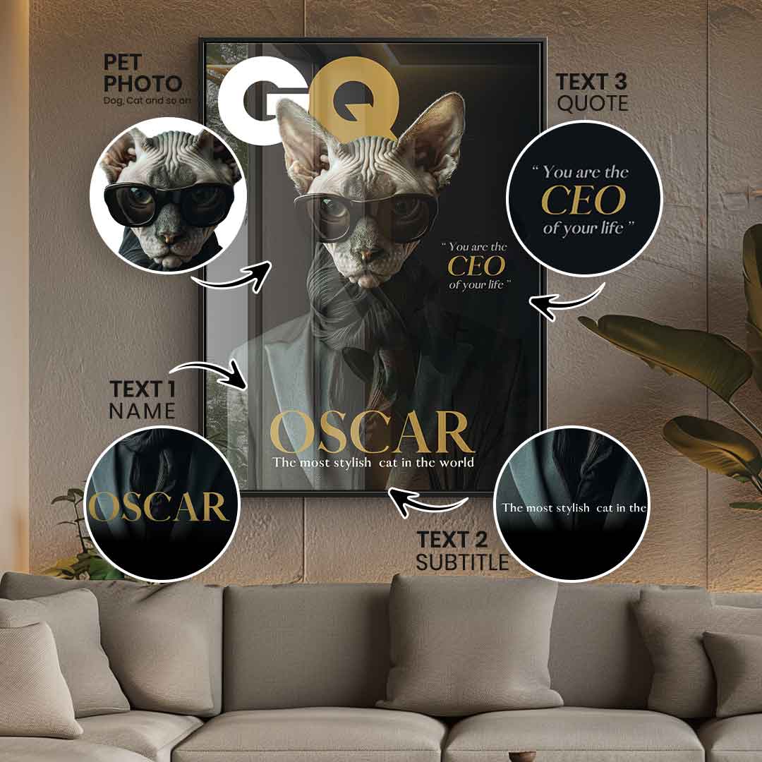 GQ personalisierbar - Acrylglas