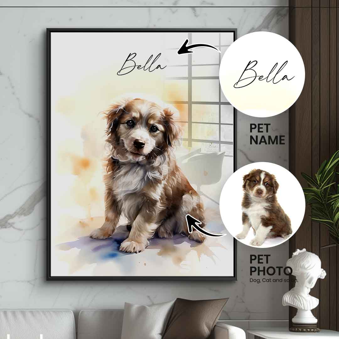 Pet Painting customizable - acrylic glass