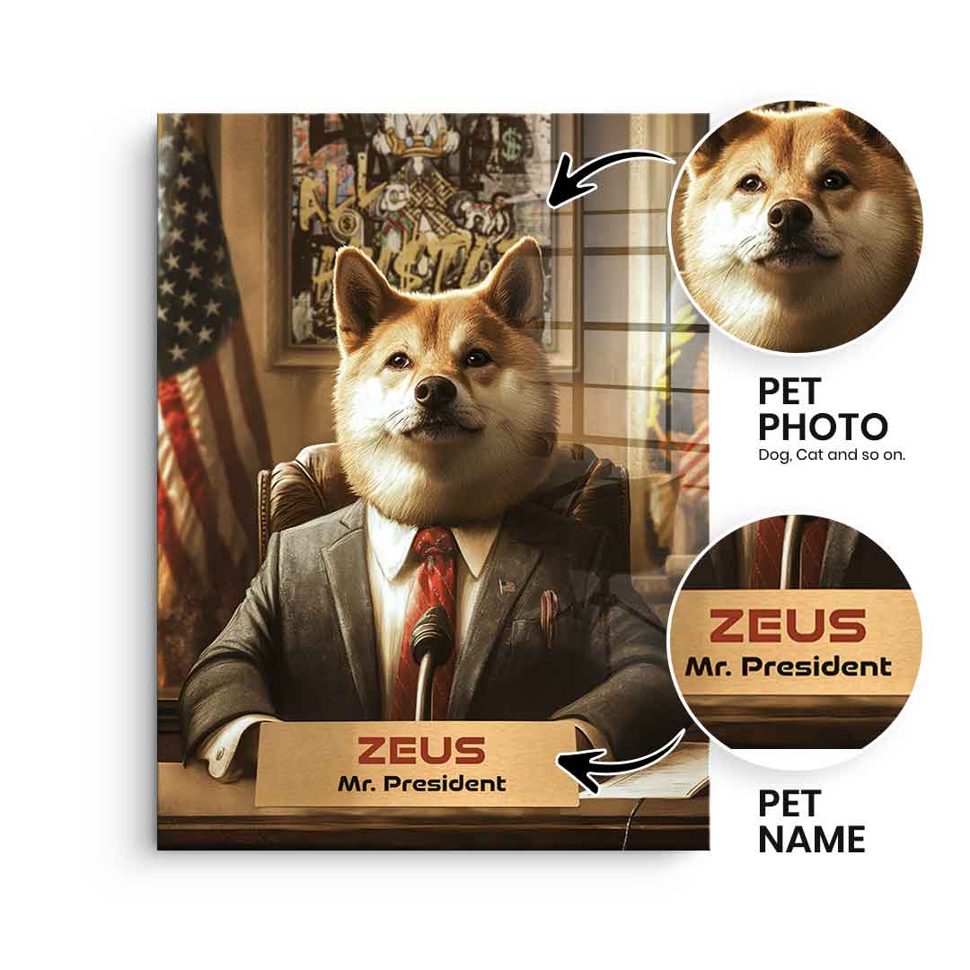 President customizable - acrylic glass