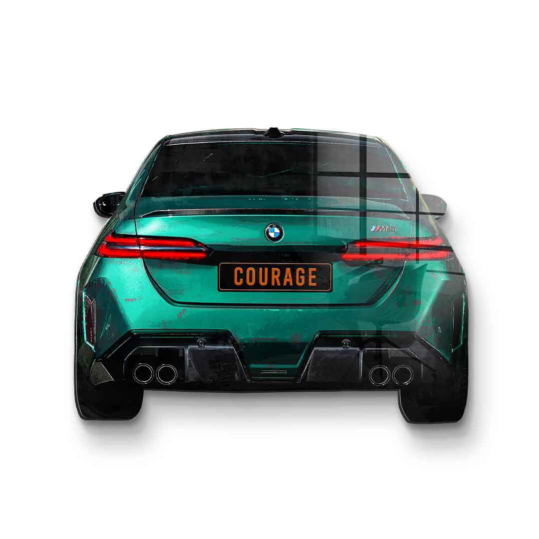 Wall sculpture BMW M5 Backside - acrylic glass