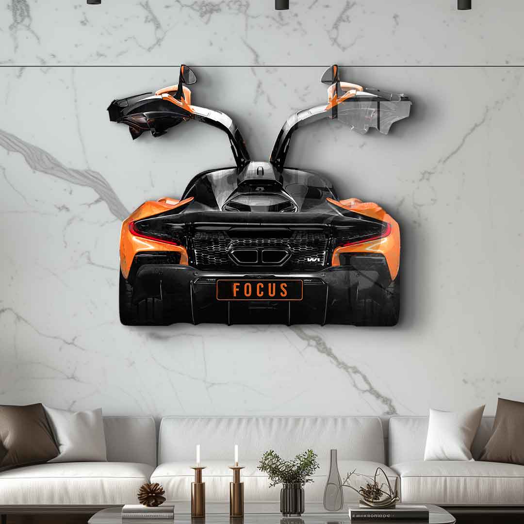 Wall sculpture McLaren Backside - Acrylic glass