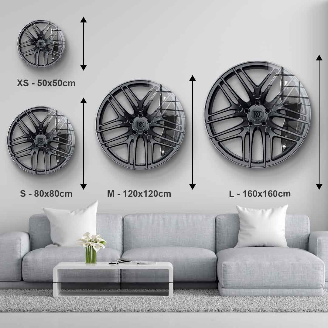Wall sculpture Wheel 1 - Acrylic glass