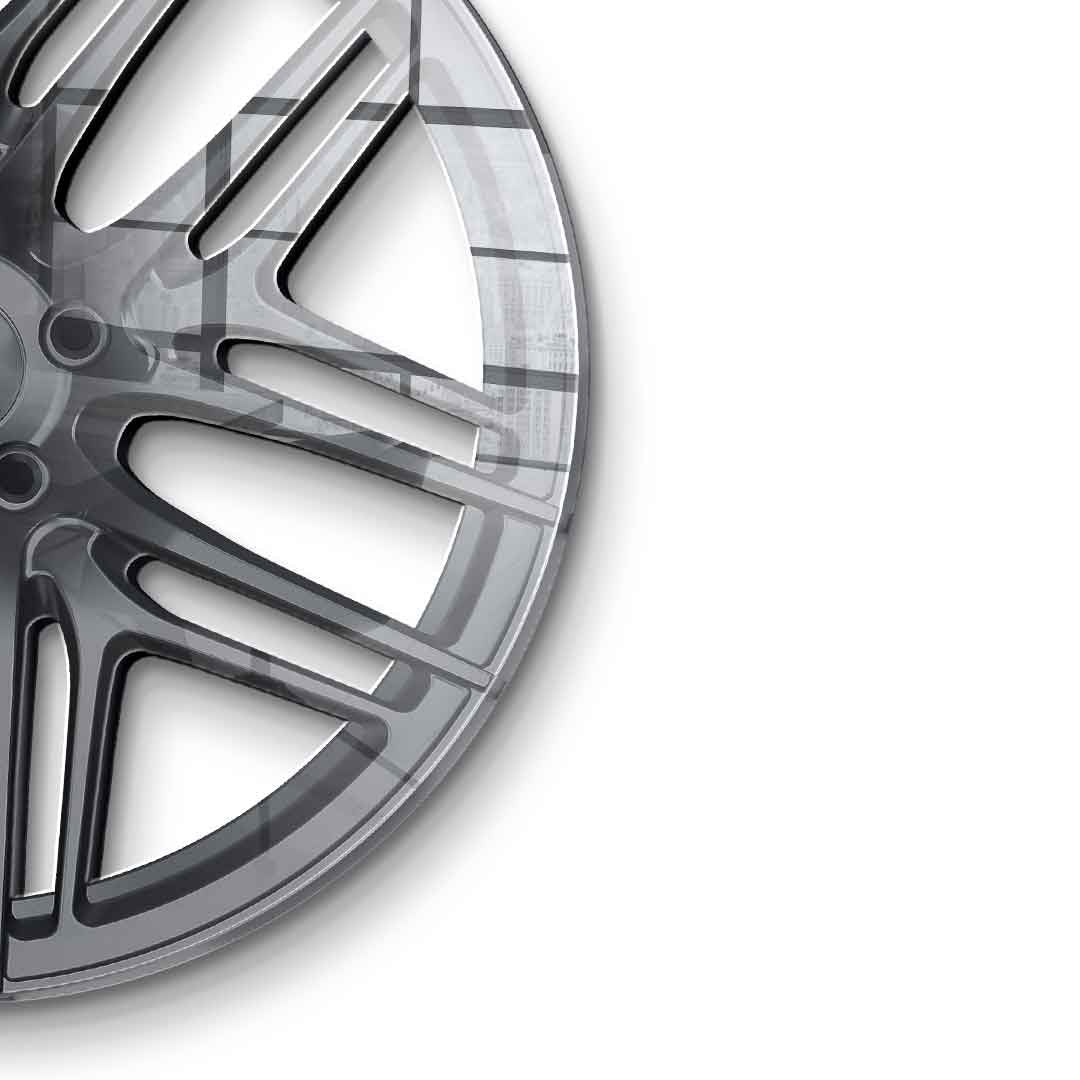 Wall sculpture Wheel 1 - Acrylic glass