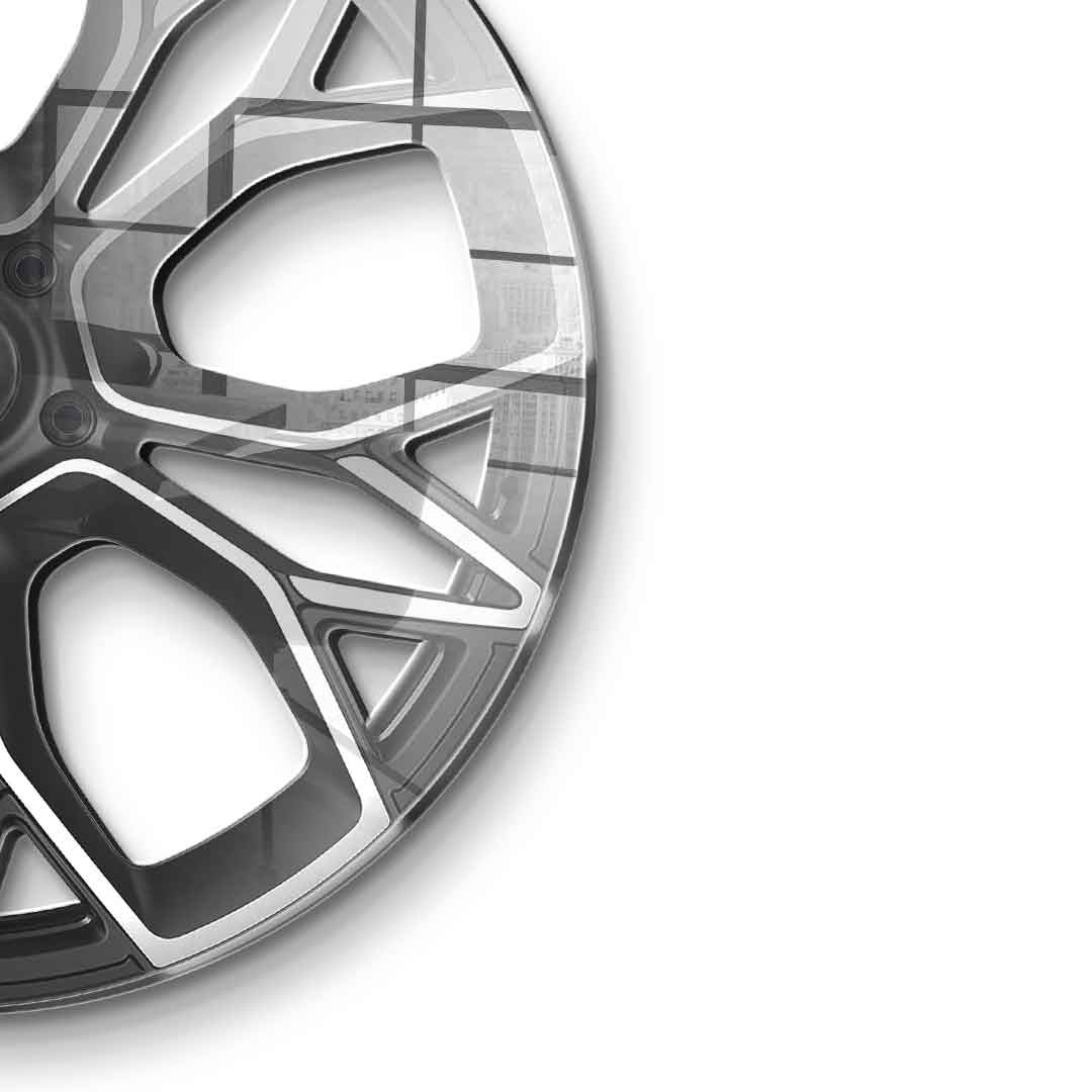 Wall sculpture Wheel 4 - acrylic glass