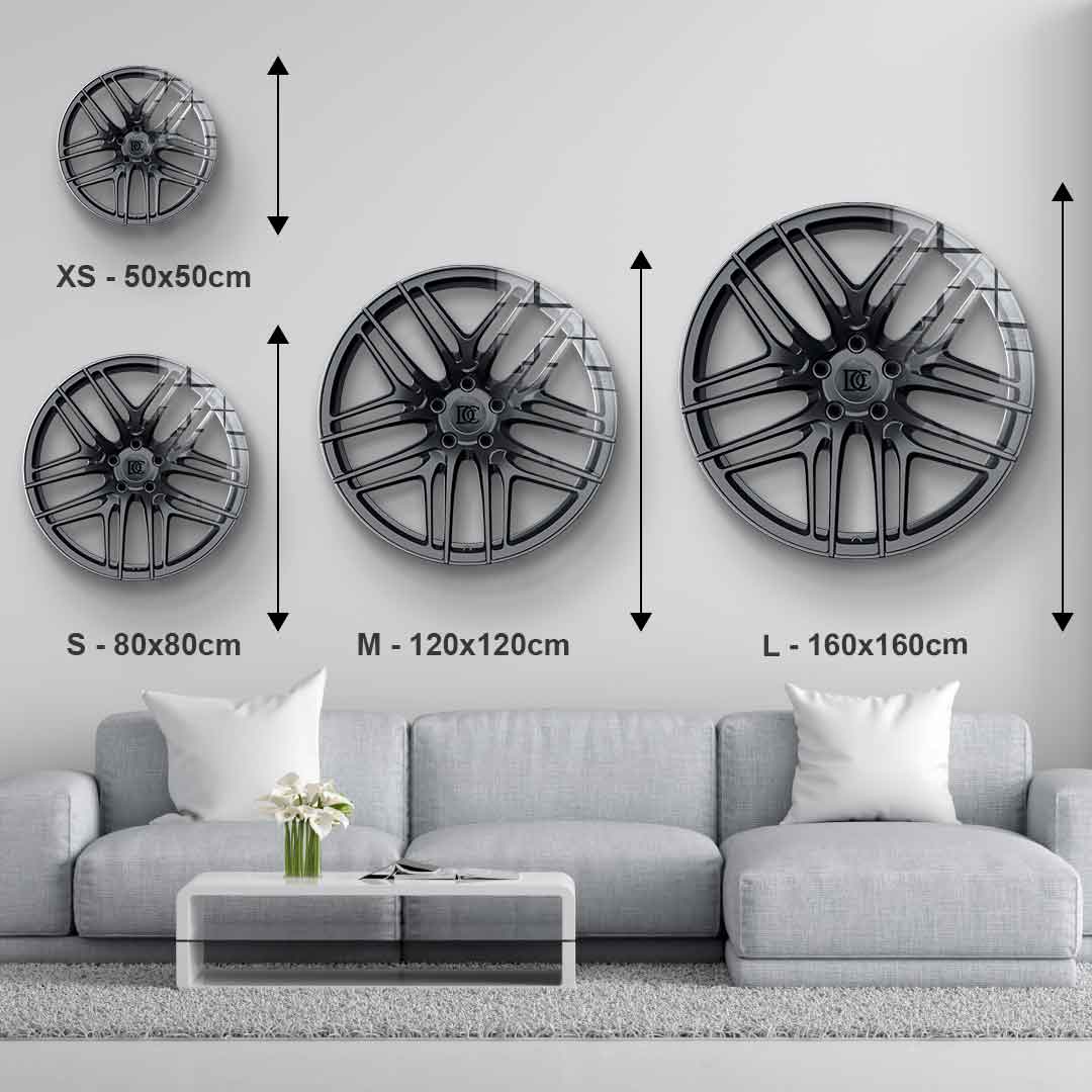 Wall sculpture Wheel 1 - Acrylic glass