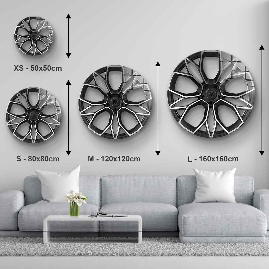 Wall sculpture Wheel 4 - acrylic glass