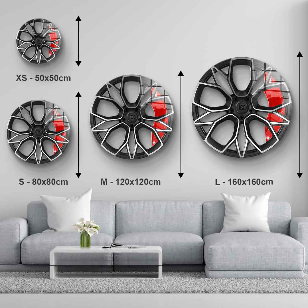 Wall sculpture Wheel 4 - acrylic glass
