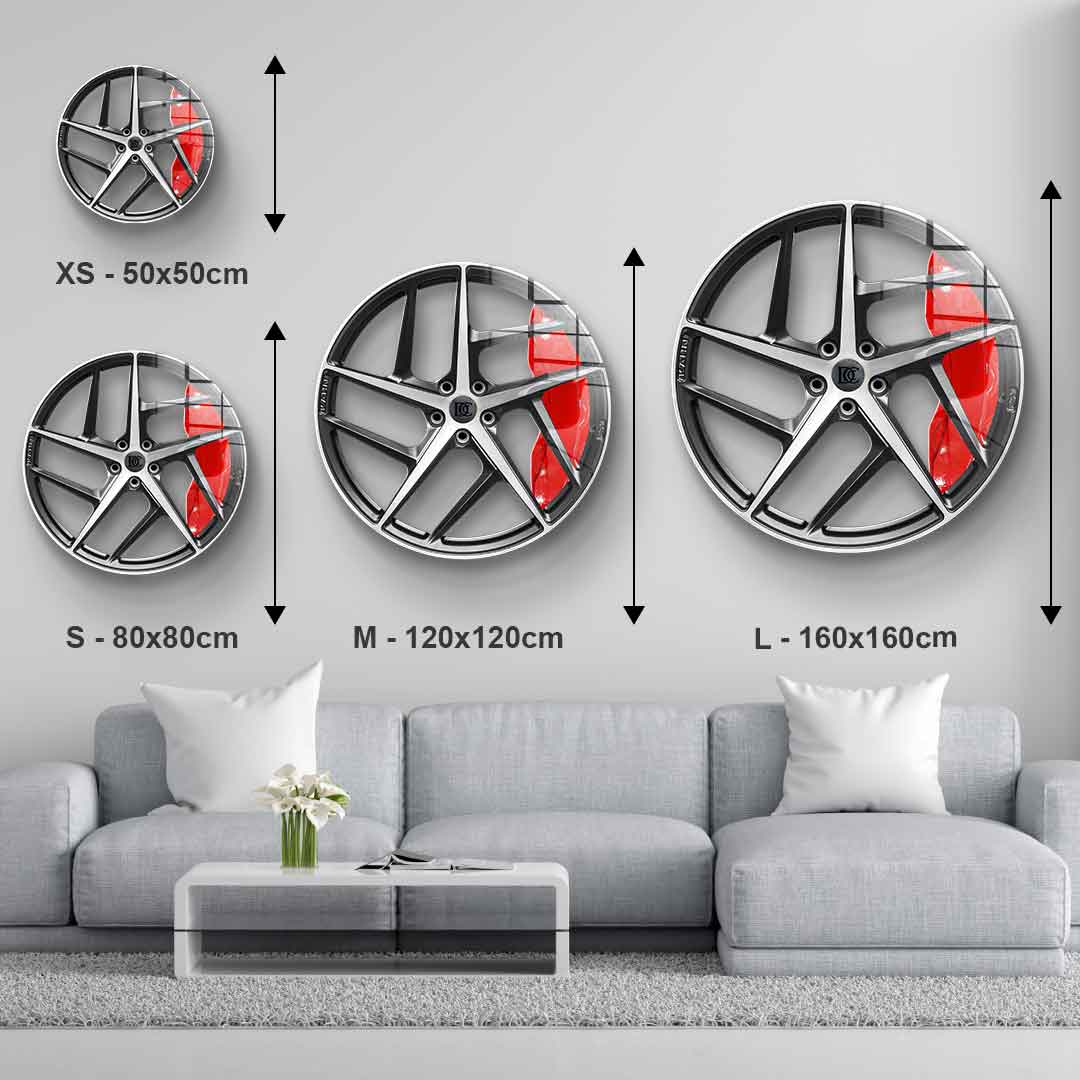 Wandskulptur Wheel 2 - Acrylglas