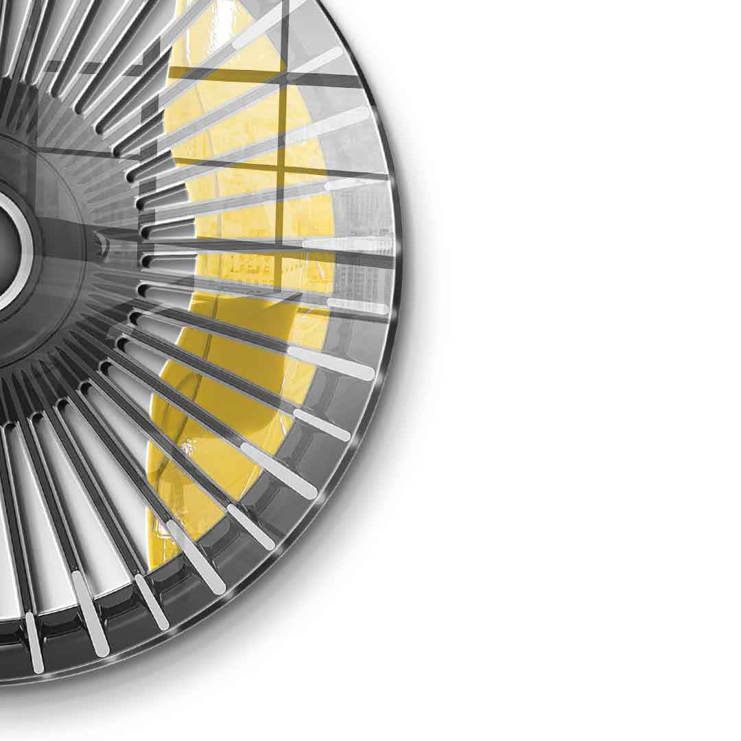 Wall sculpture Wheel 3 - Acrylic glass