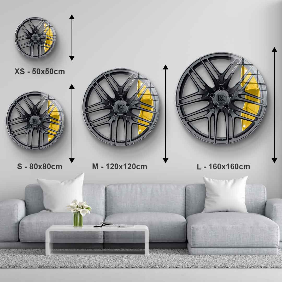 Wall sculpture Wheel 1 - Acrylic glass