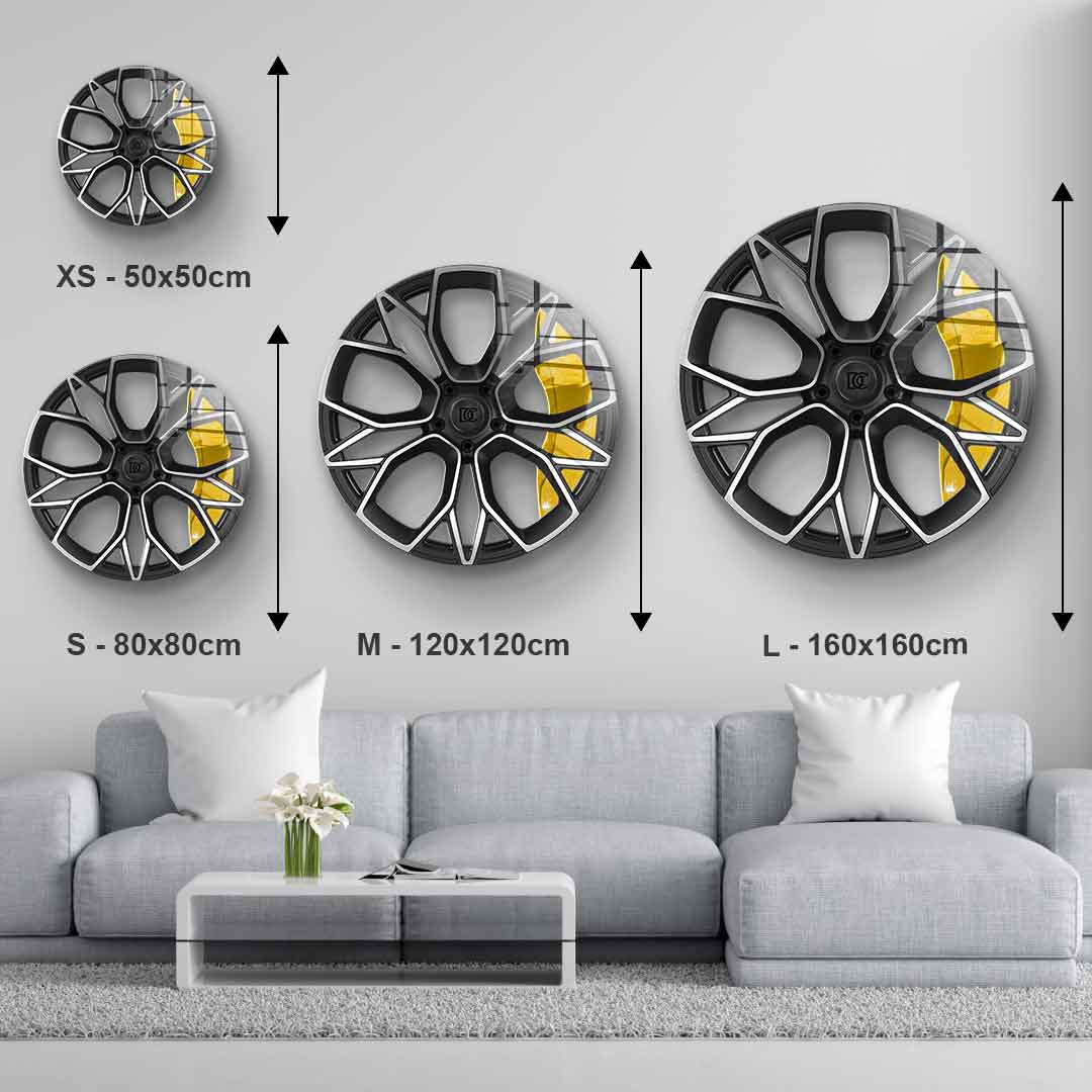 Wall sculpture Wheel 4 - acrylic glass