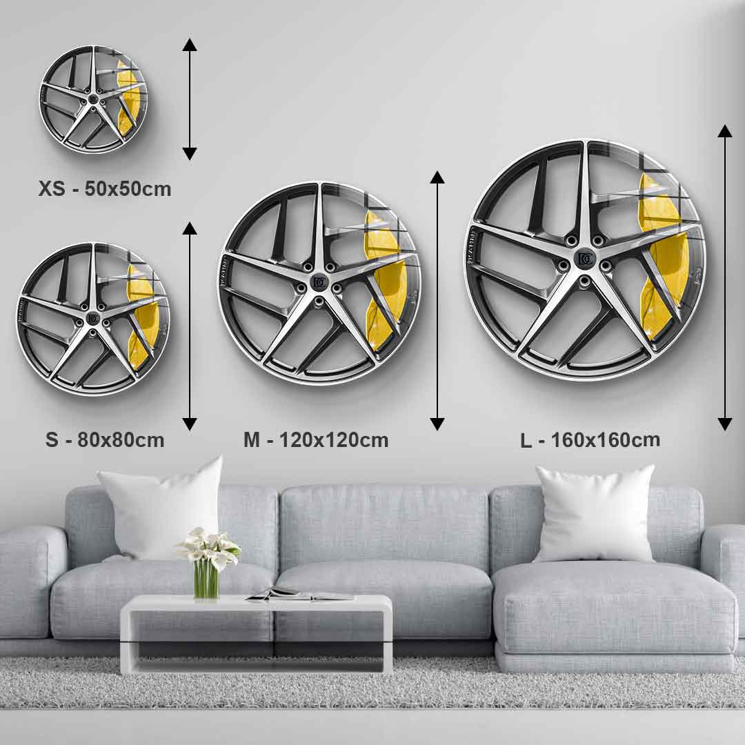 Wandskulptur Wheel 2 - Acrylglas