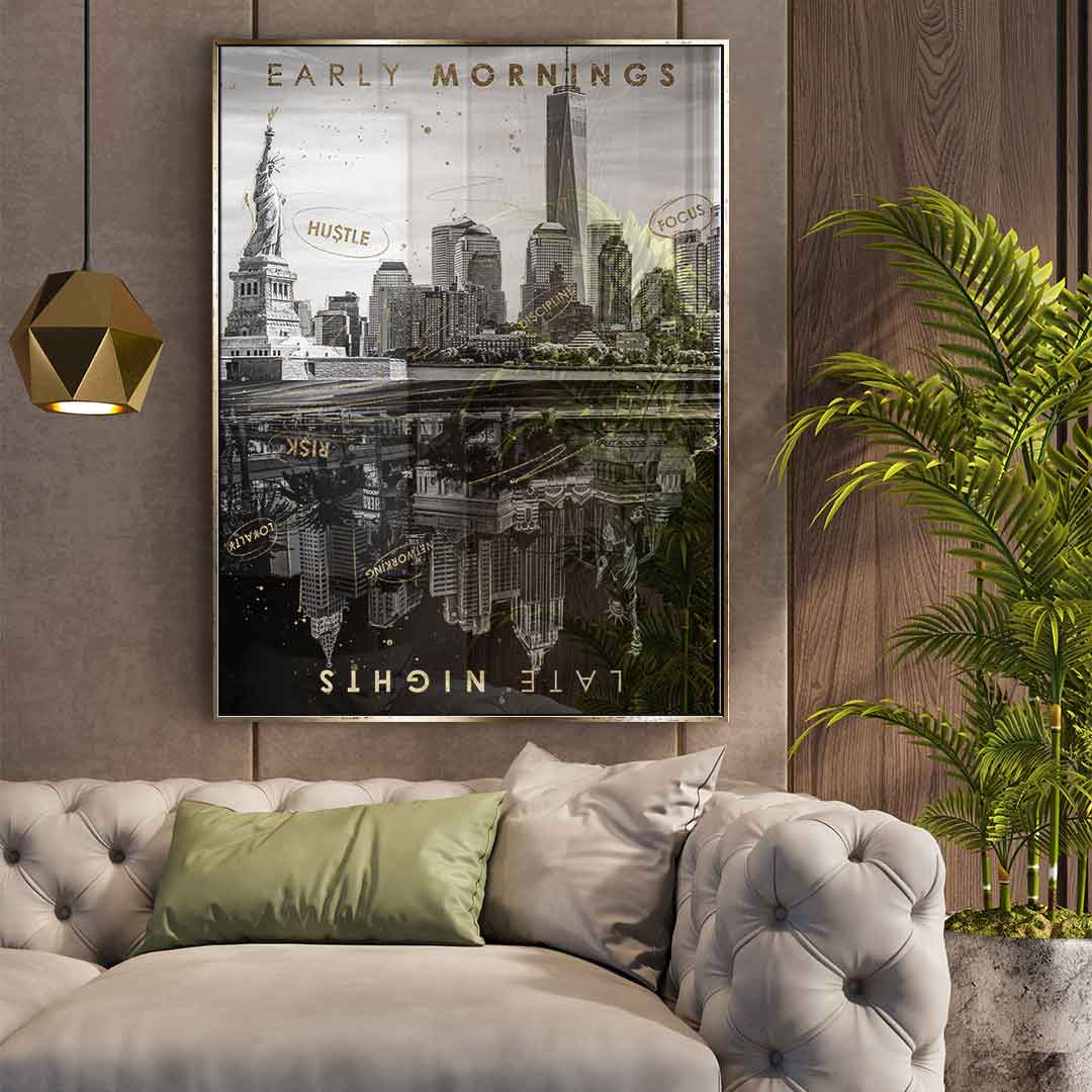 Early Morning vs Late Night - Blattgold