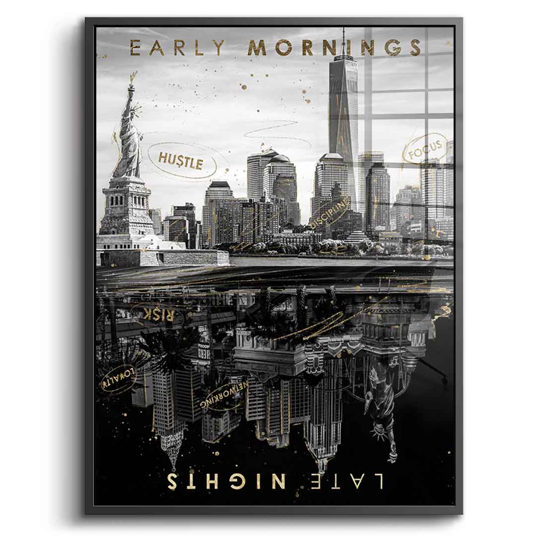 Early Morning vs Late Night - Blattgold