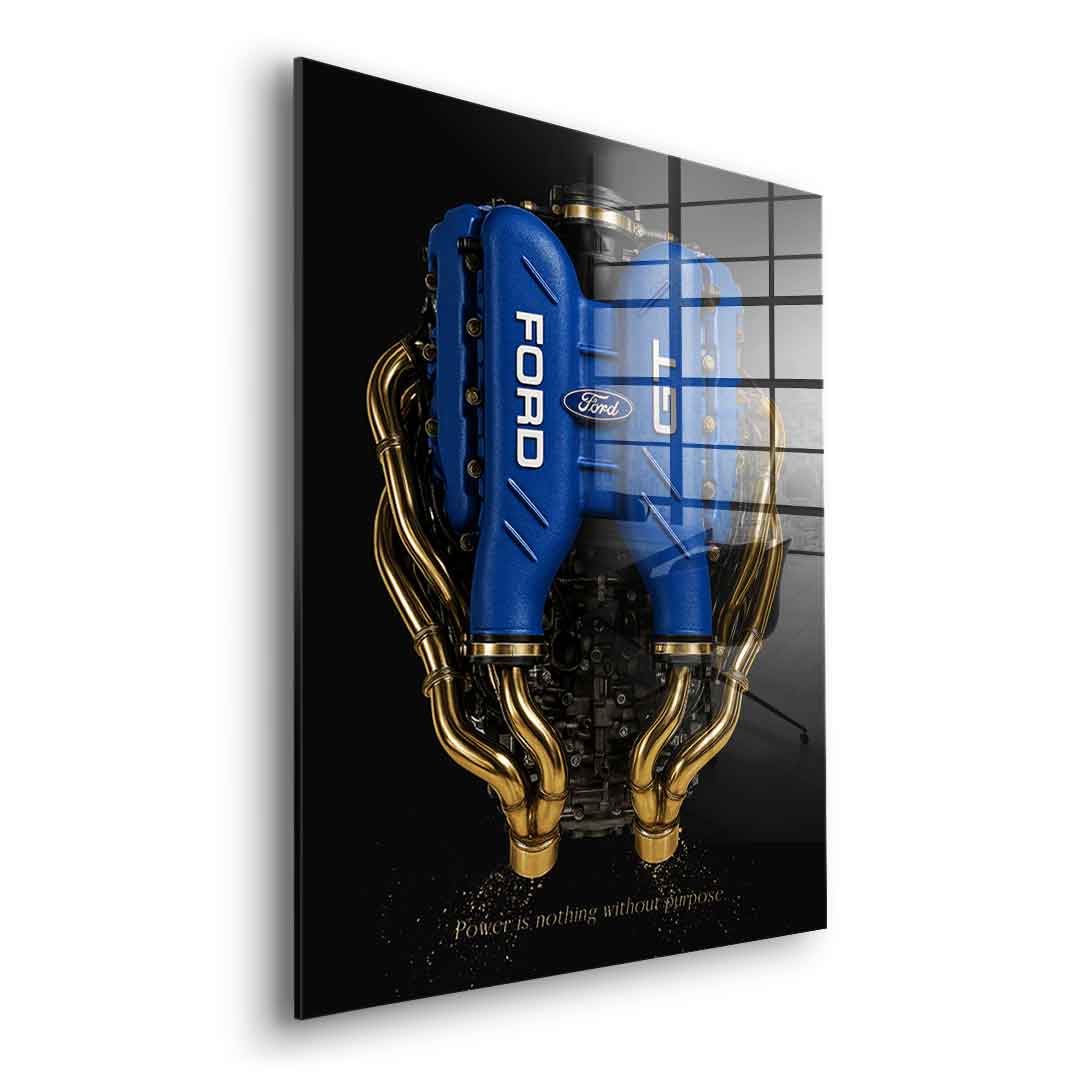 Ford GT Engine - Blattgold