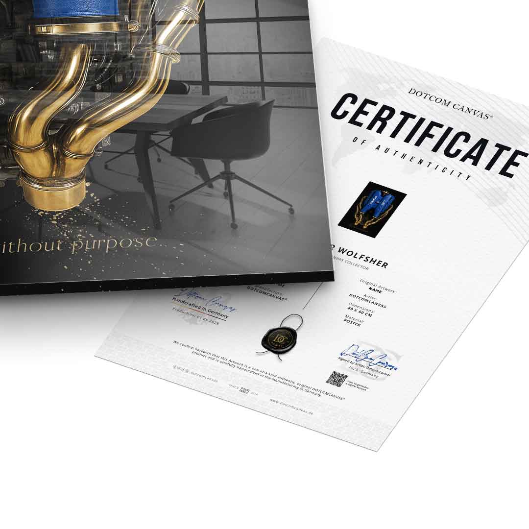 Ford GT Engine - Blattgold