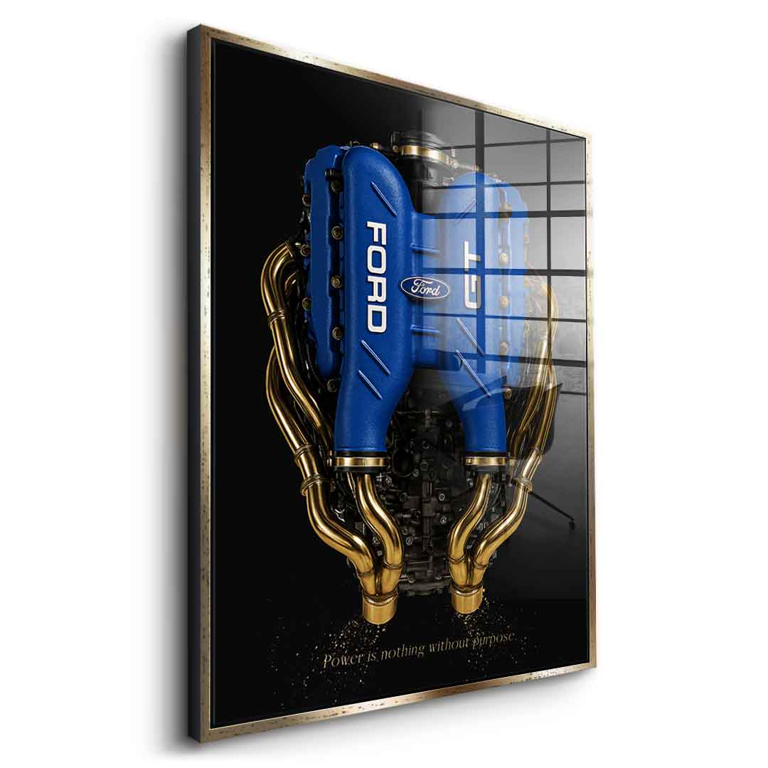 Ford GT Engine - Blattgold