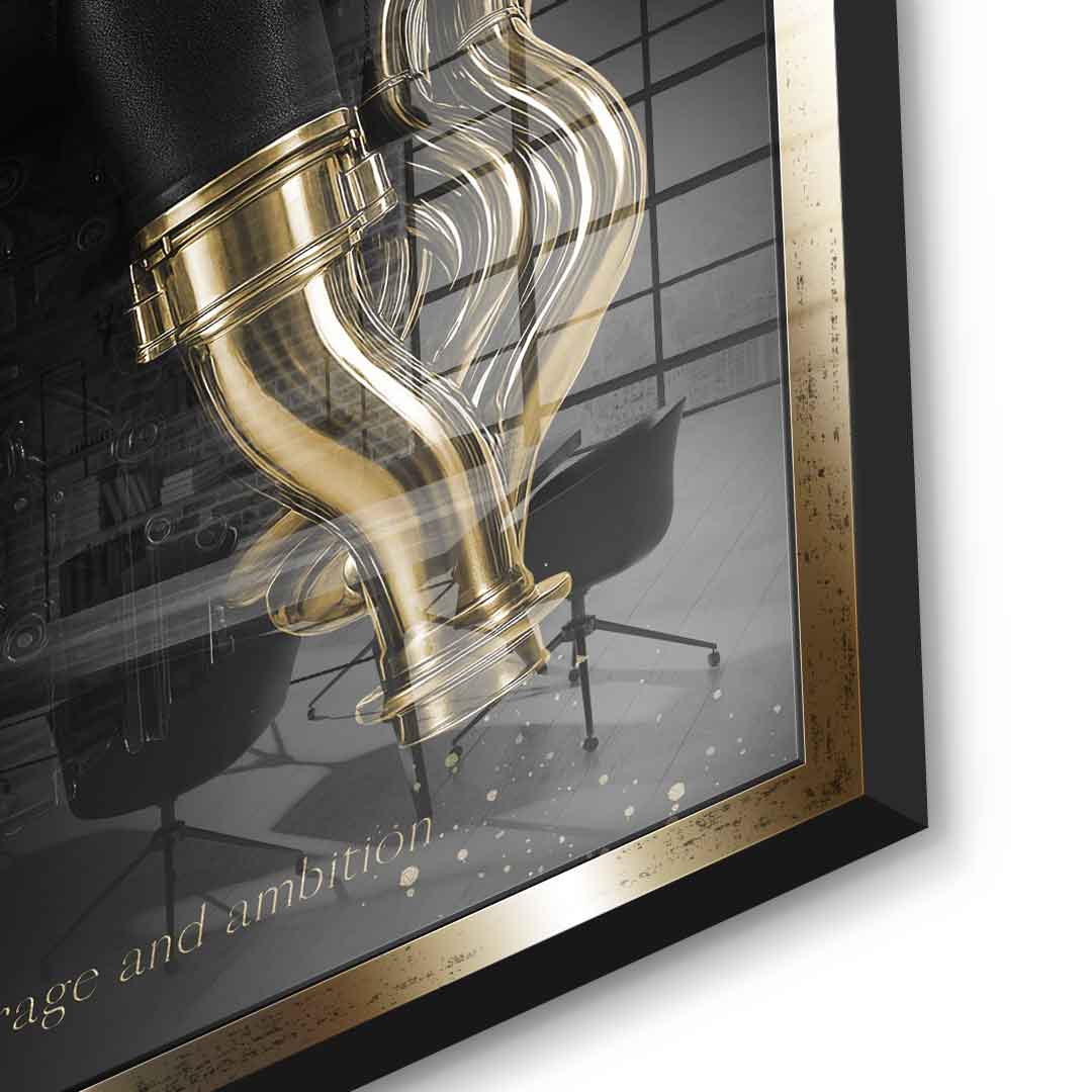 Lamborghini Engine - Gold Leaf