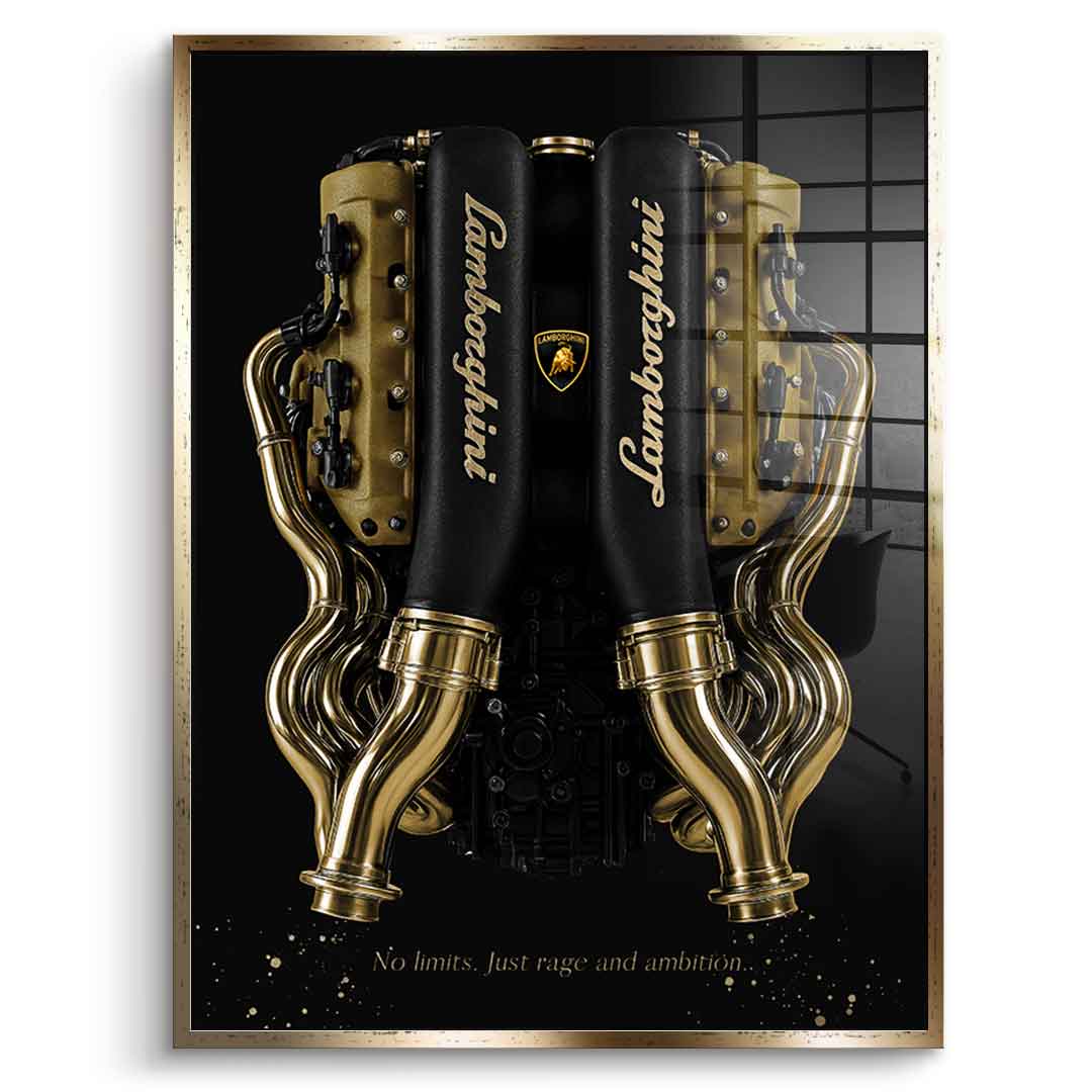 Lamborghini Engine - Gold Leaf