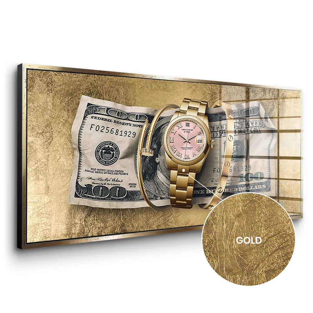 True Luxury is Time - gold leaf