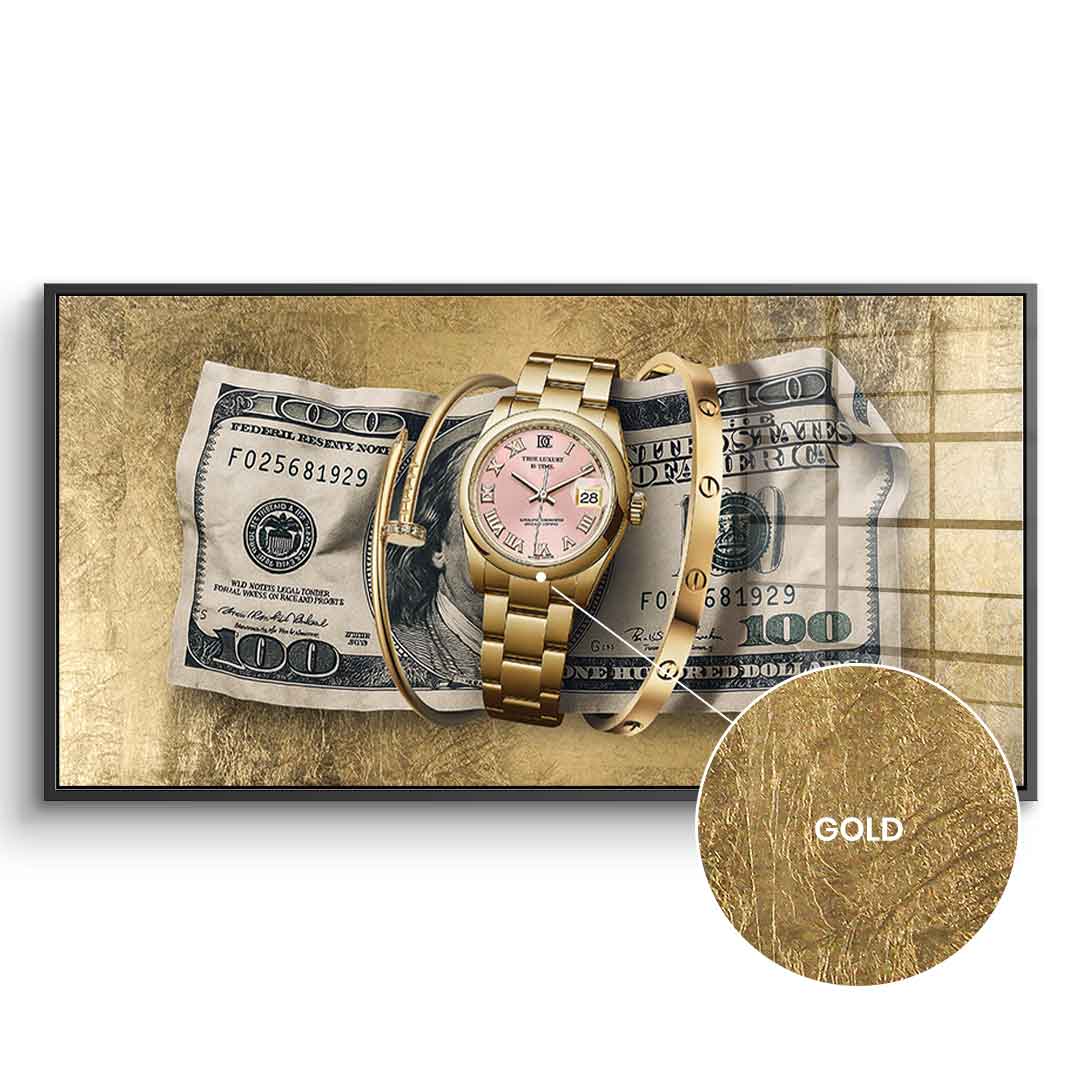 True Luxury is Time - gold leaf