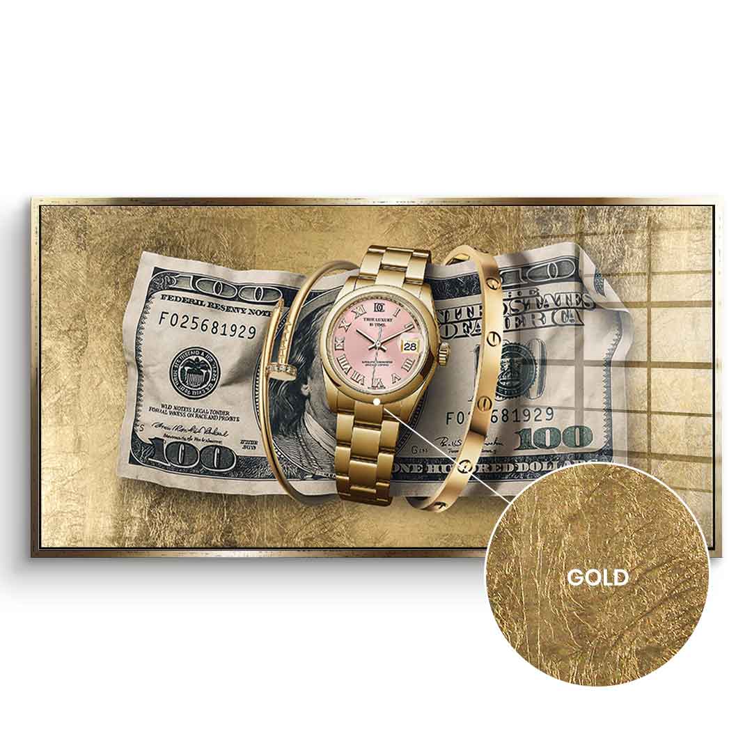 True Luxury is Time - gold leaf