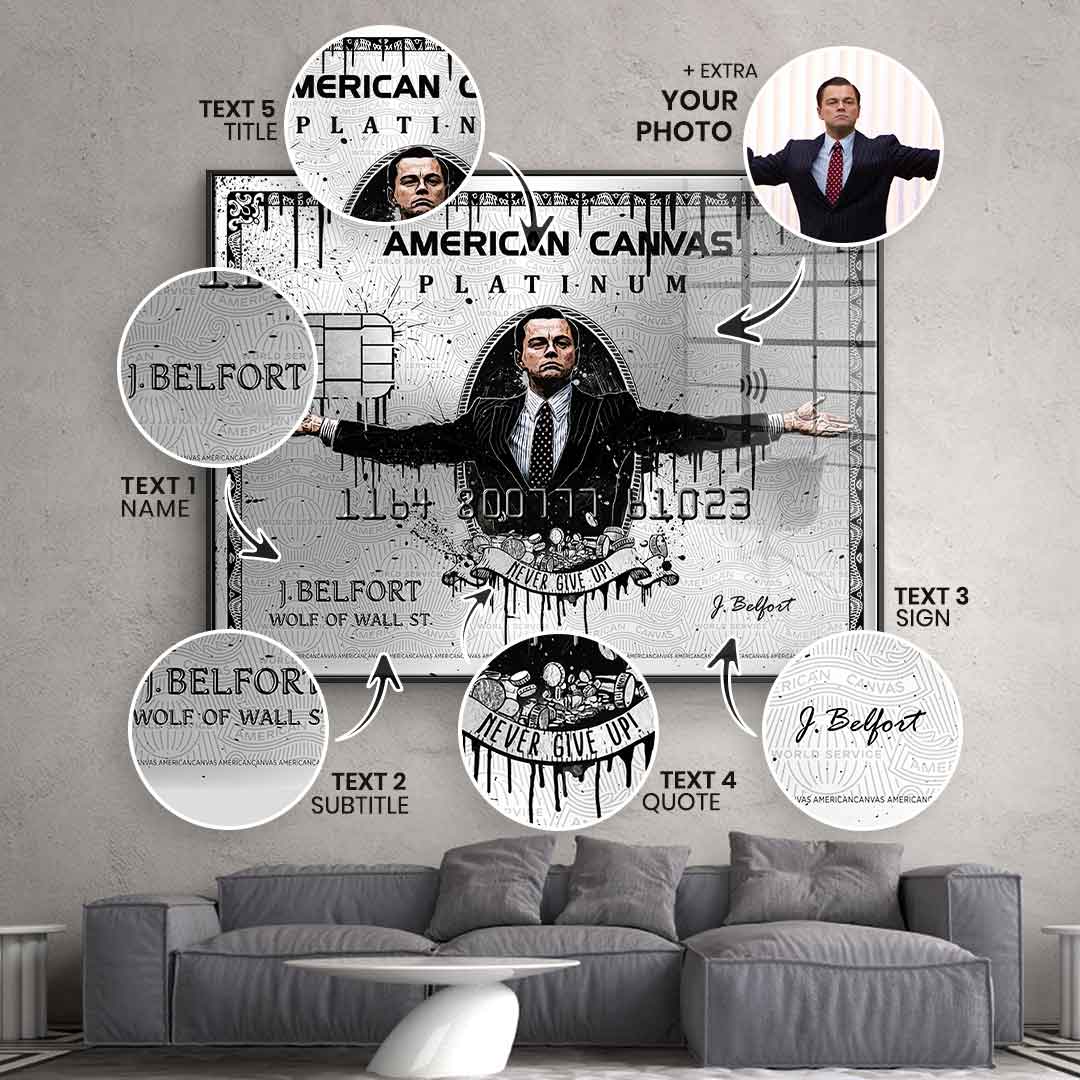 Royal American Canvas V2 - Personalizable - Silver leaf image