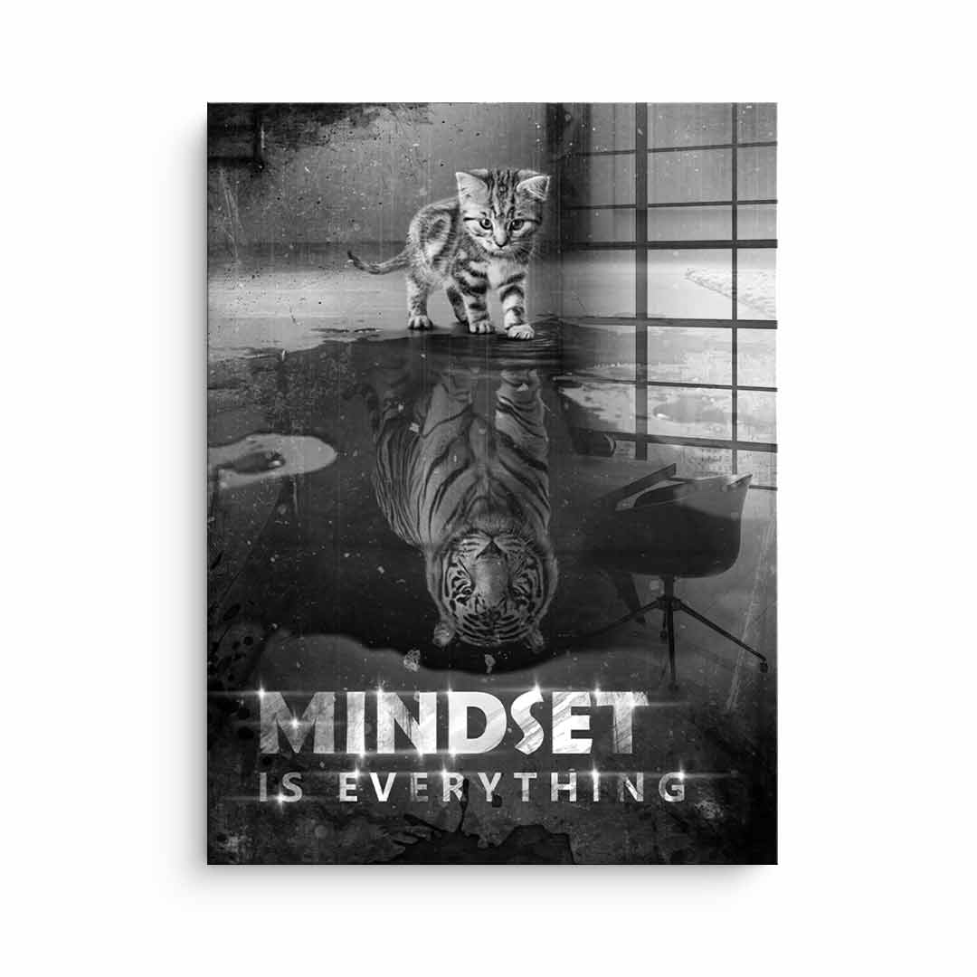 Mindset is everything #Tiger - Blattsilber