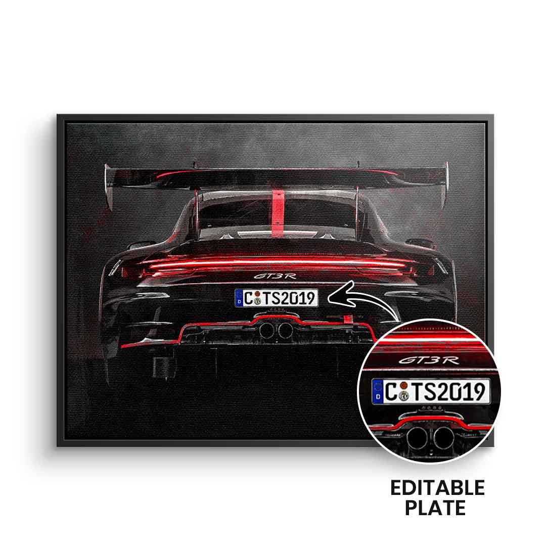 Porsche Backside - personalisierbar