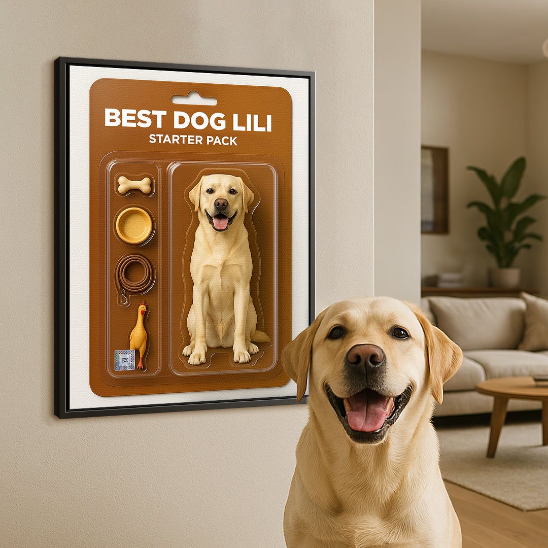 Virales Starter Pack Wandbild - Personalisierbar - Leinwand