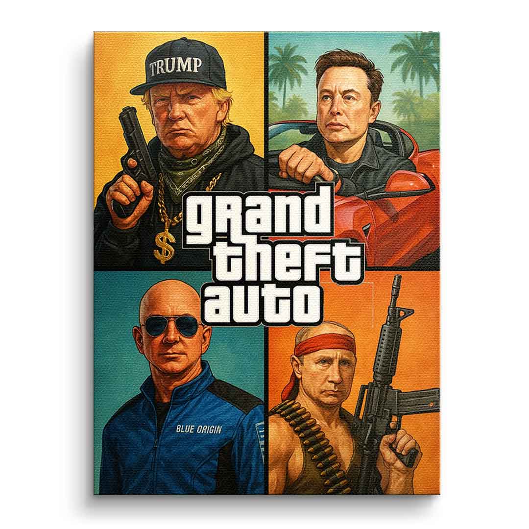 GTA Collage - Personalisierbares Wandbild