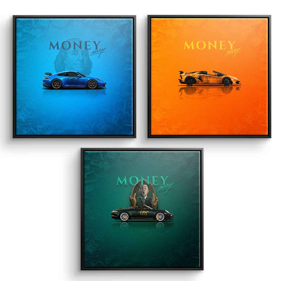 Money easy - Leinwand 3x
