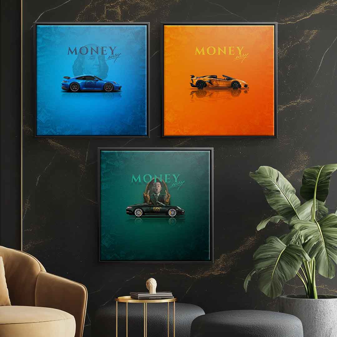Money easy - Leinwand 3x