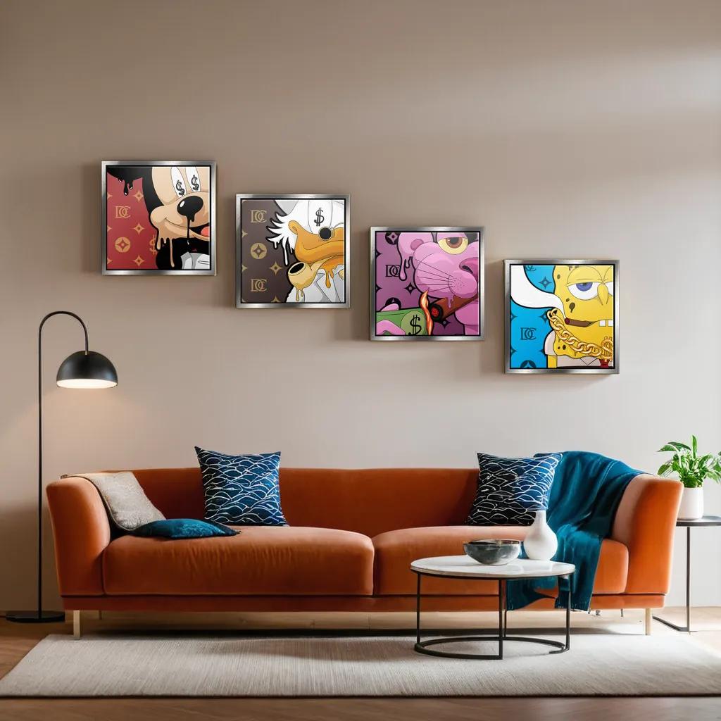 Melting Friends - Canvas 4x