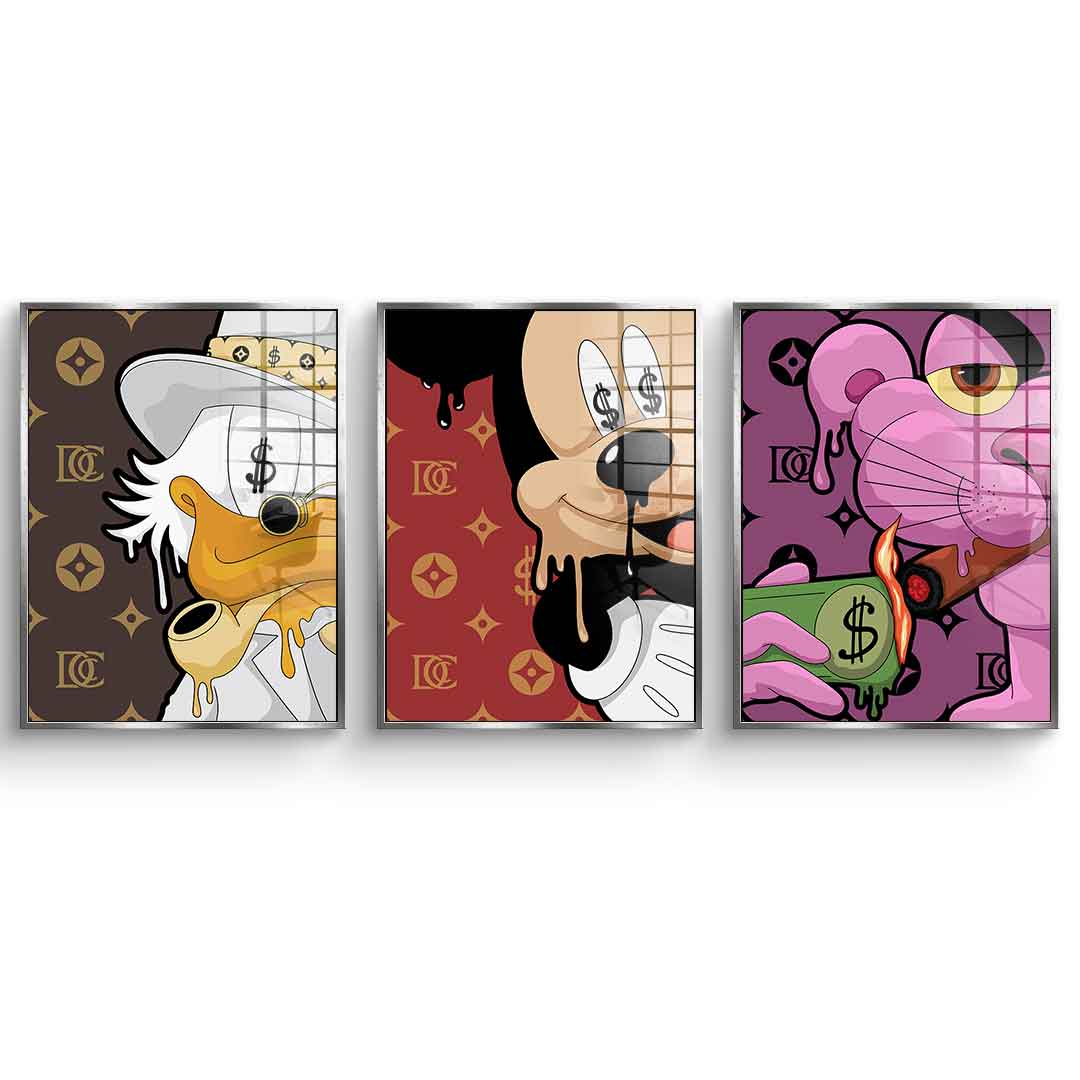 Melting Friends - Acrylic glass 3x 