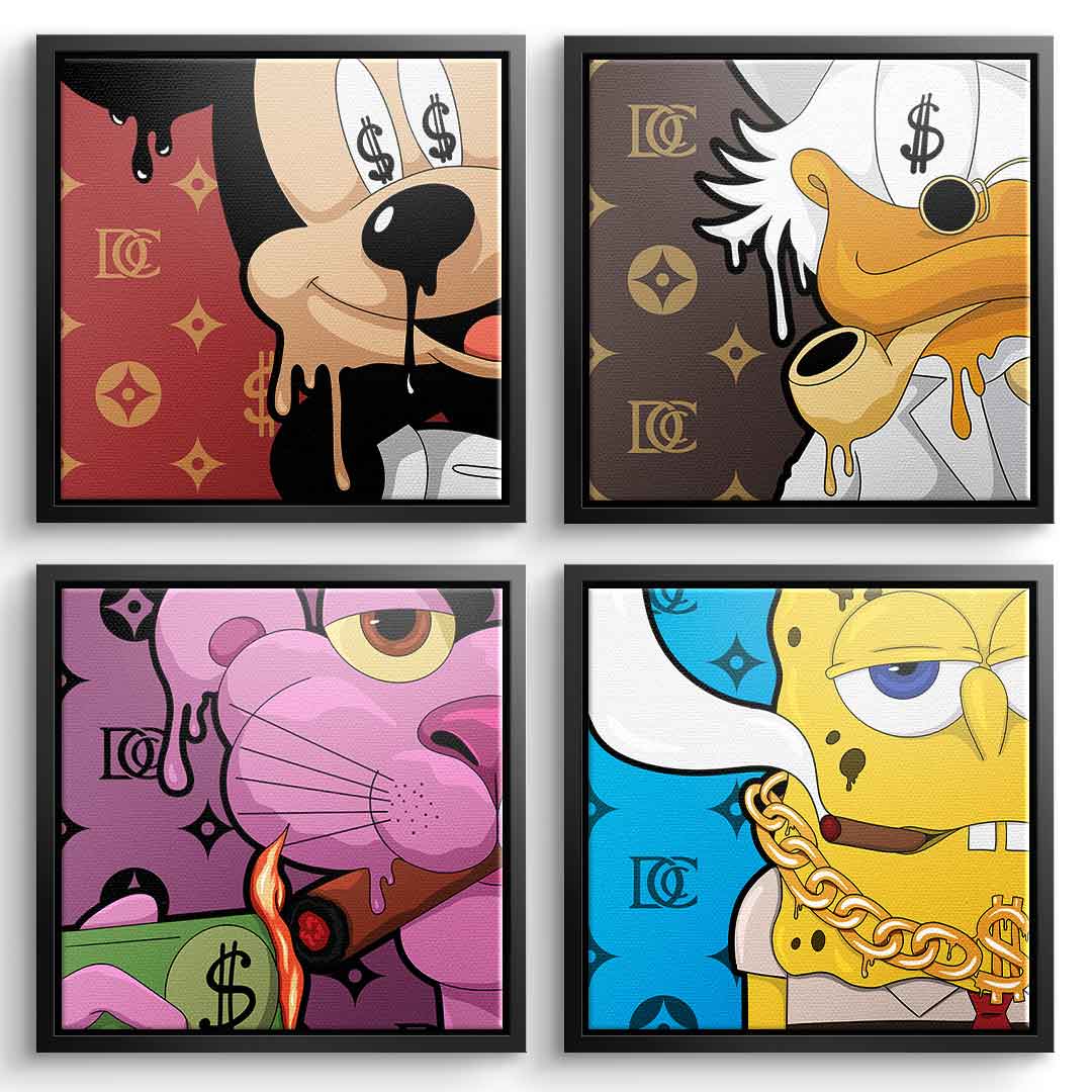 Melting Friends - Canvas 4x