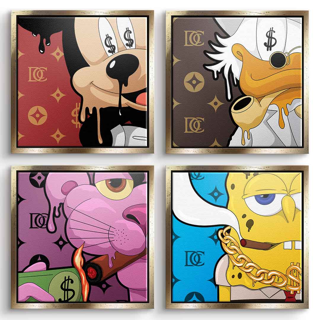 Melting Friends - Canvas 4x