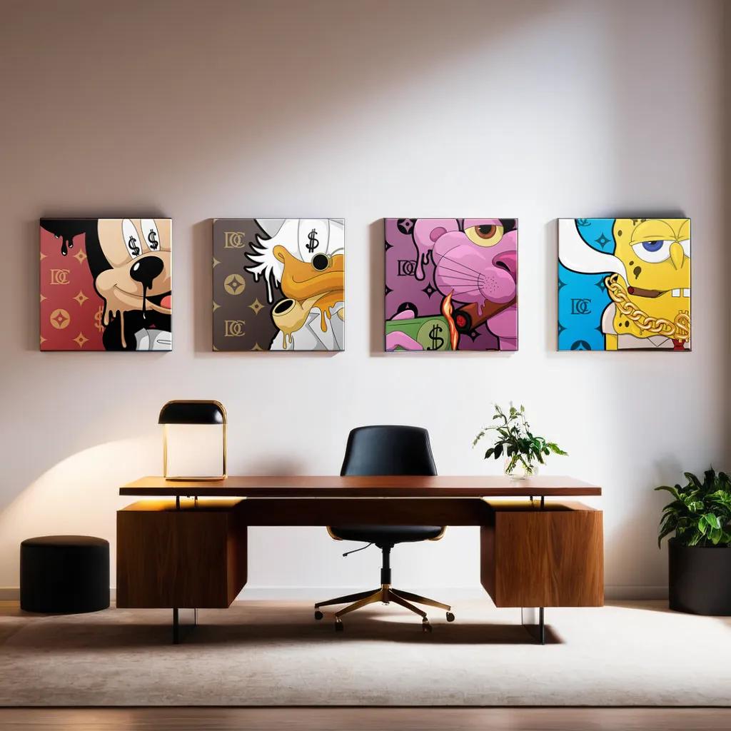 Melting Friends - Canvas 4x