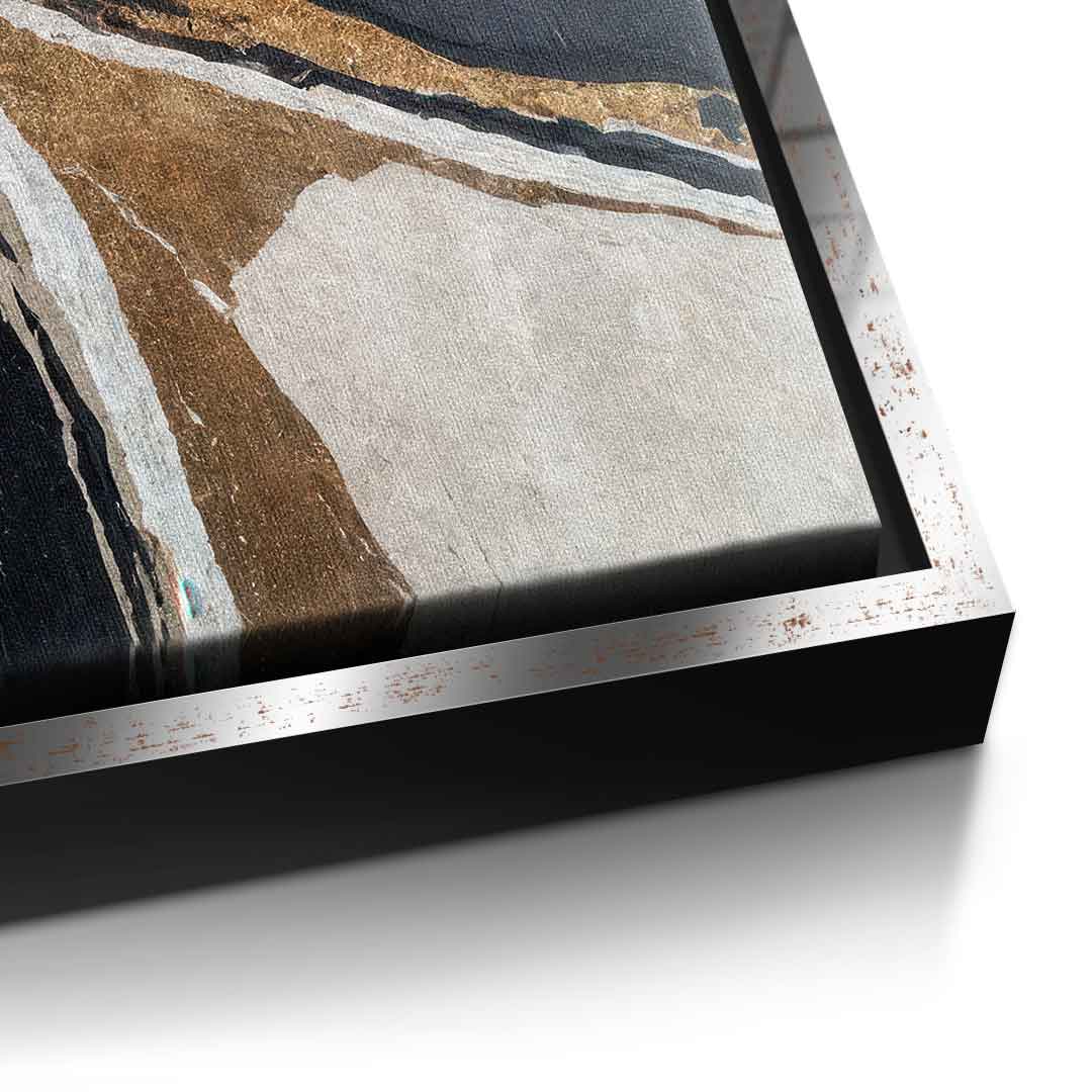 Textured Earth in Black and Gold