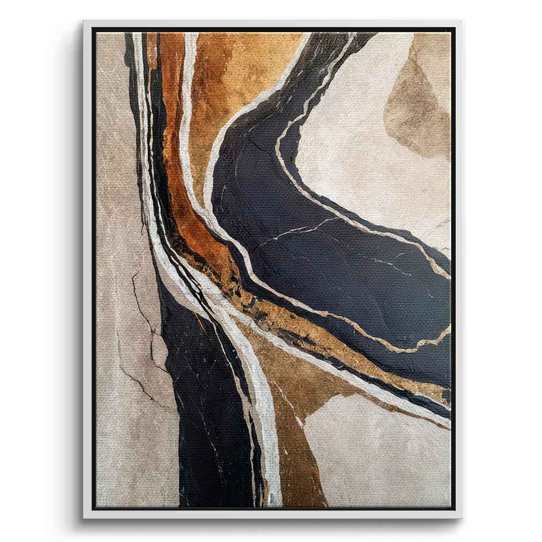 Textured Earth in Black and Gold