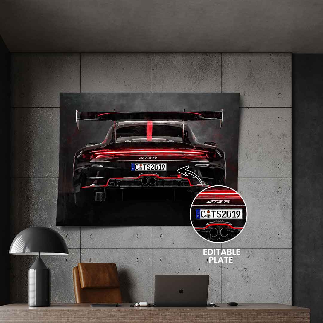 Porsche Backside - Poster - customizable