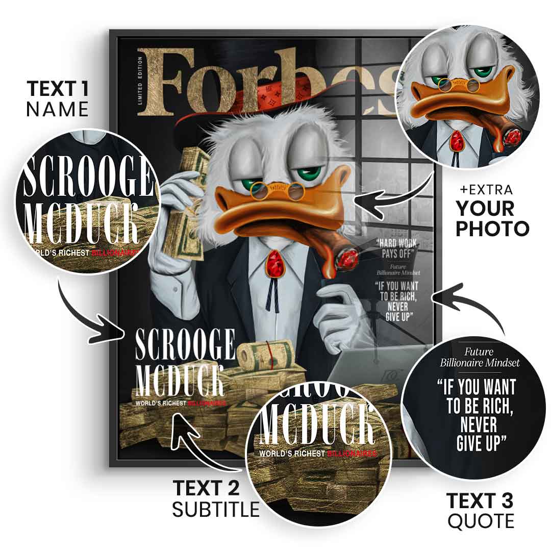 Personalisierbar Billionaire Duck - Blattgold